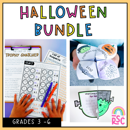 Halloween Bundle for Grades 3 - 6