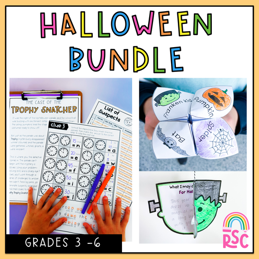 Halloween Bundle for Grades 3 - 6