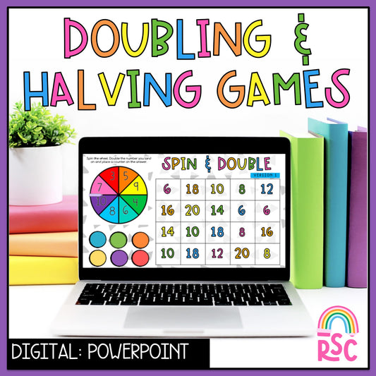 Doubling & Halving Games - Digital Maths Slides (Powerpoint Slides)