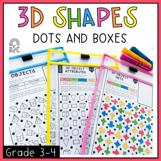 3D Objects Dots and Boxes Game