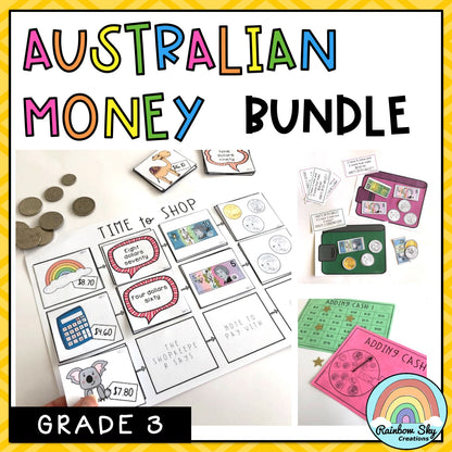 Australian Money BUNDLE | Aussie Money Activities | Year 3