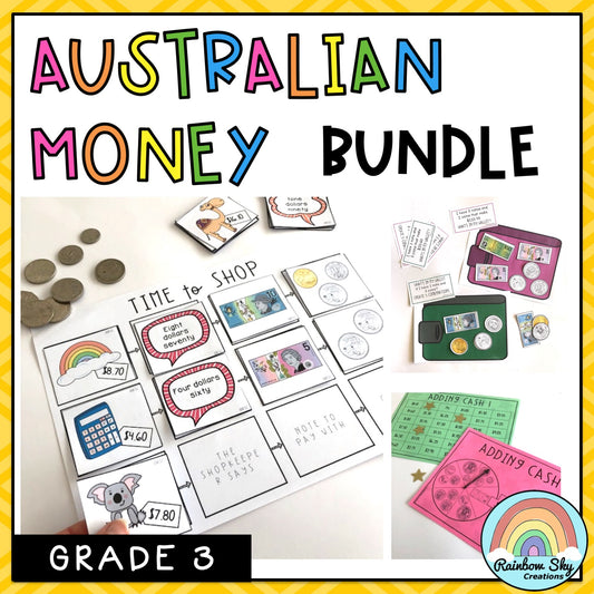 Australian Money BUNDLE | Aussie Money Activities | Year 3