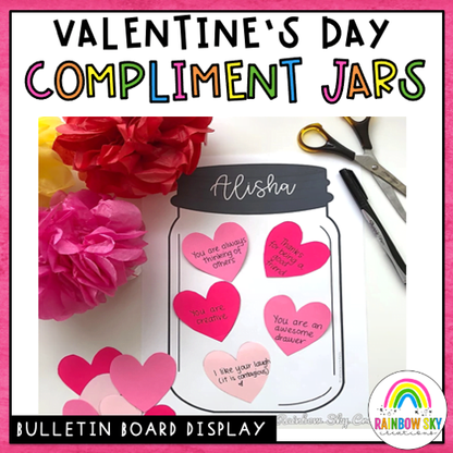 Valentine Kindness Activity | Compliment Jars