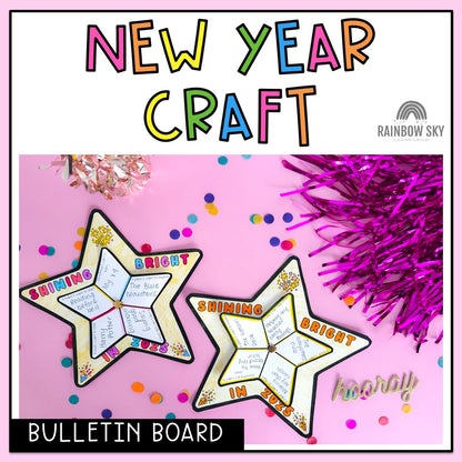 Shining Bright in 2025 | New Year Goal Setting Craft