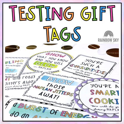 NAPLAN Testing Gift Tags