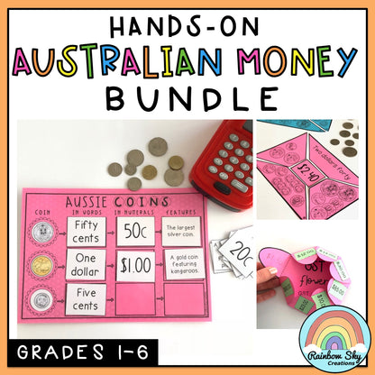 Australian Money BUNDLE | Aussie Money Activities | Years 1-6