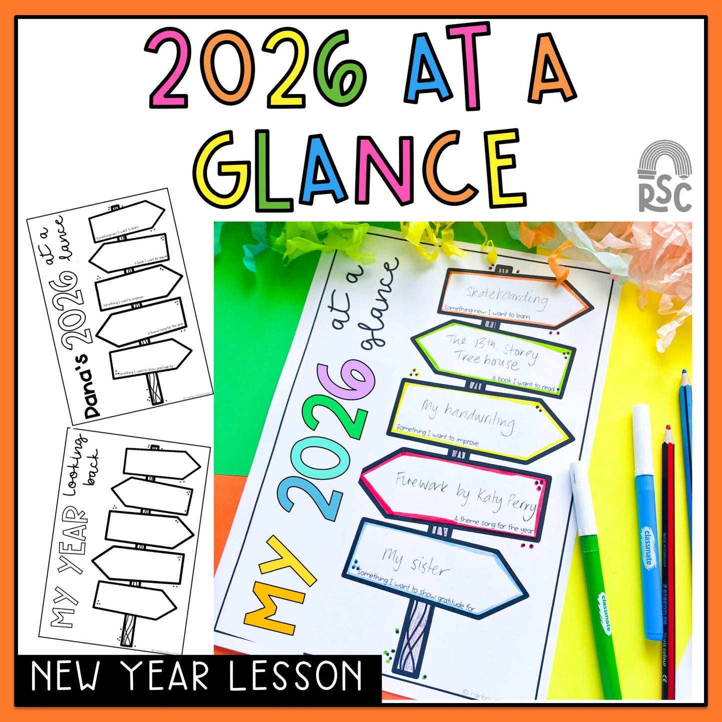 2026 At A Glance - New Year Reflection Activity