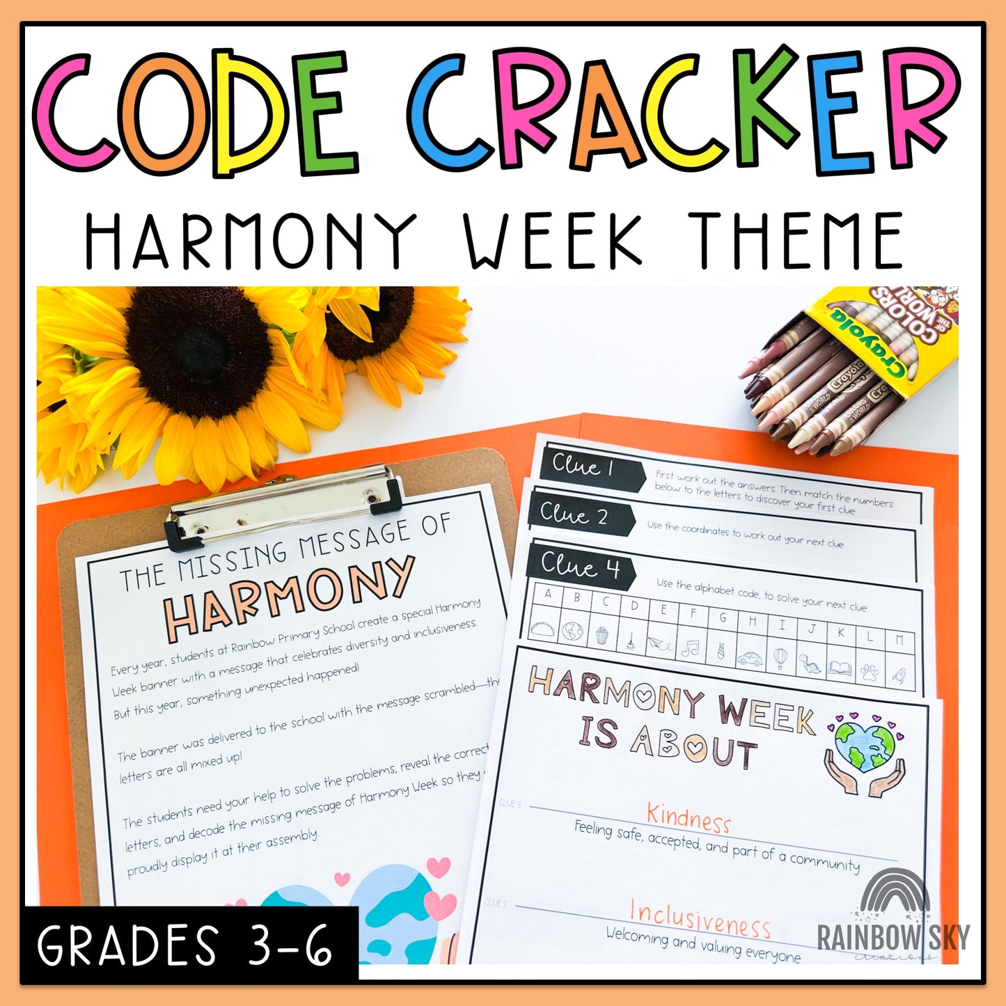 Harmony Week Math Code Cracker | Harmony Day Escape Room