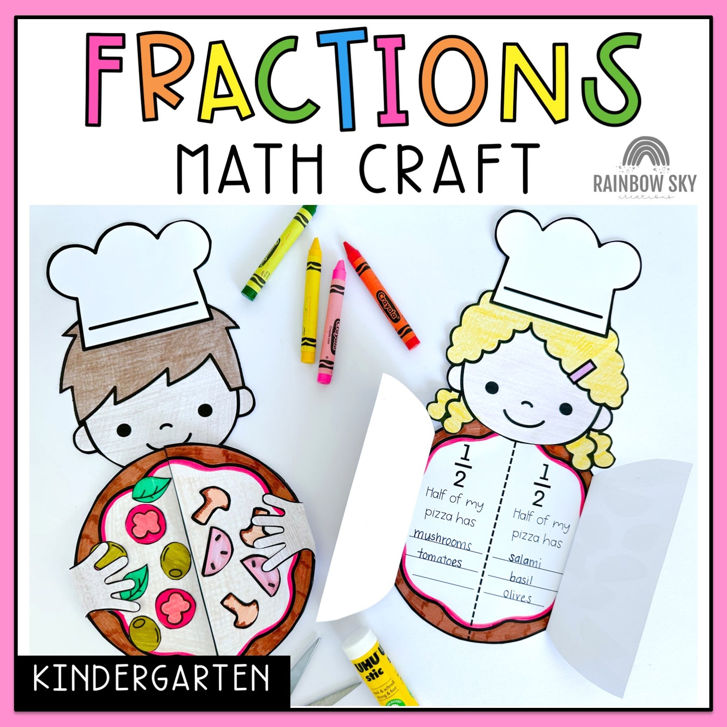 Fraction Craft | Fraction Pizzas | Kindergarten, Foundation, Prep