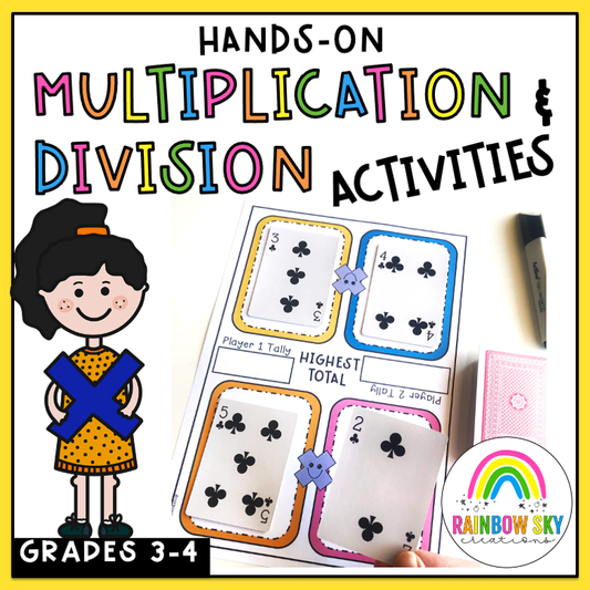 Hands-On Math Activities & Games | Multiplication & Division | Grades 3 - 4