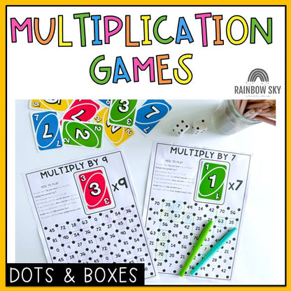 Multiplication Games | Number Fluency Games: Dots and Boxes