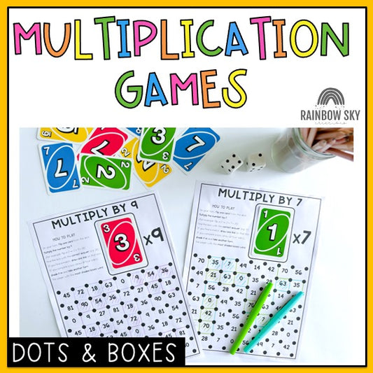 Multiplication Games | Number Fluency Games: Dots and Boxes
