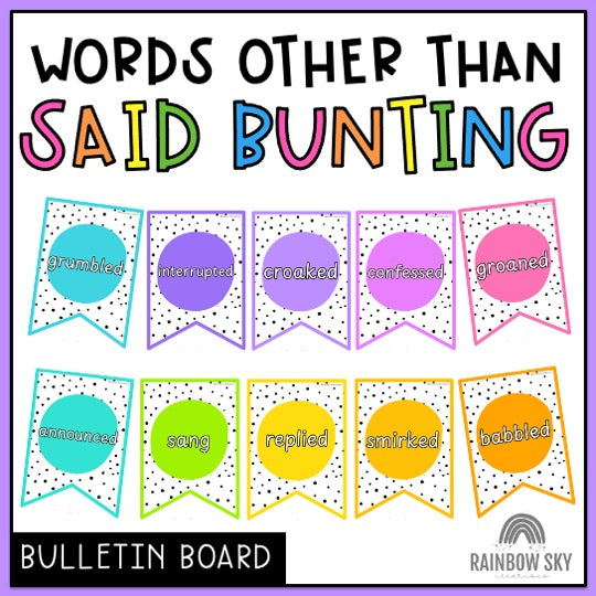 Said Synonyms Bulletin Board Display | Vocabulary Posters