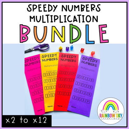 Speedy Numbers Booklets BUNDLE | Multiplication | Number Facts