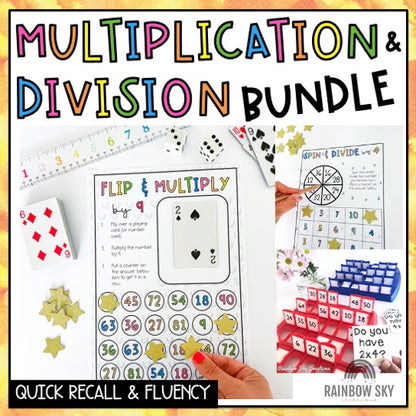 Multiplication & Division Fluency BUNDLE | Math Centres | Grades 3-4