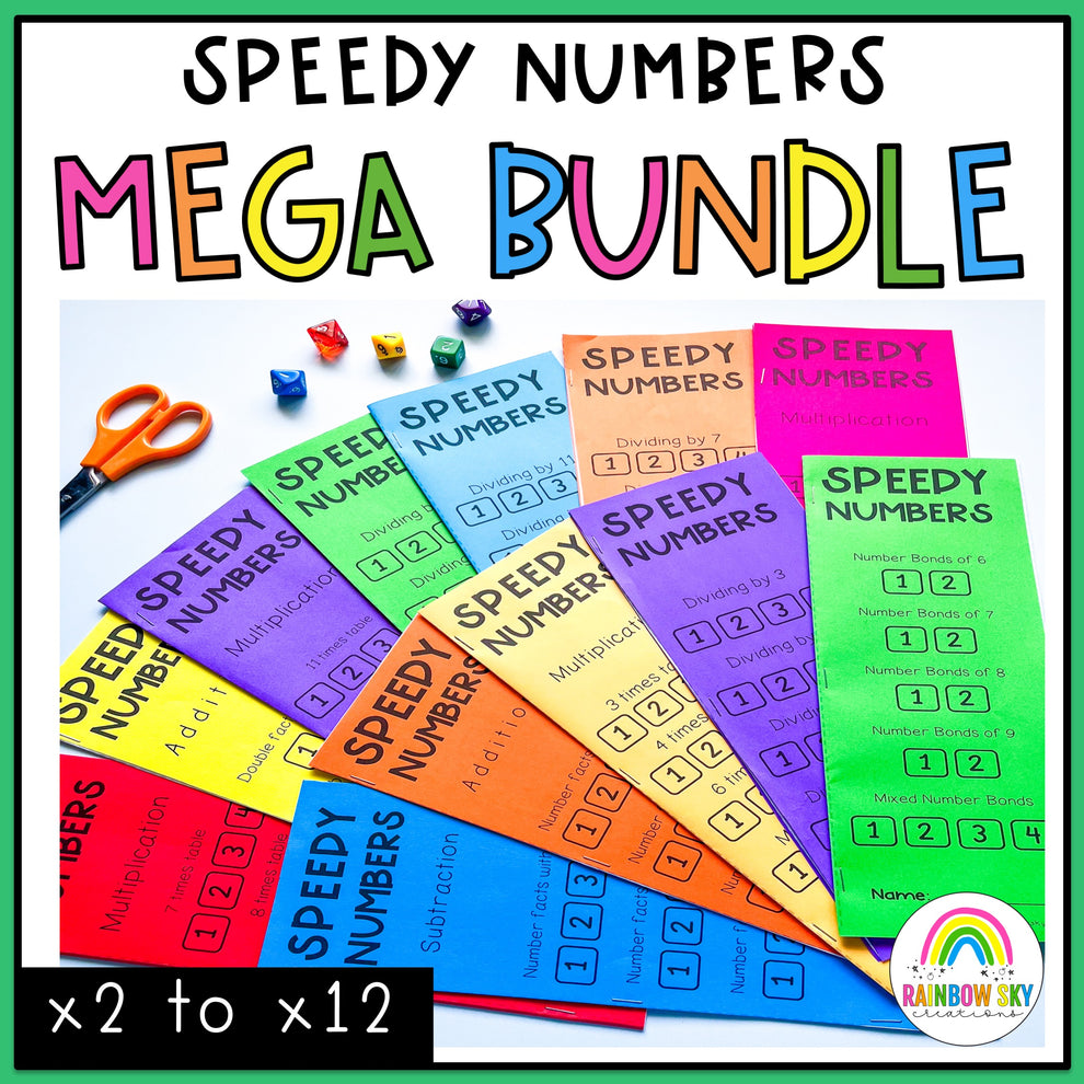 Speedy Numbers MEGA BUNDLE – Rainbow Sky Creations AU