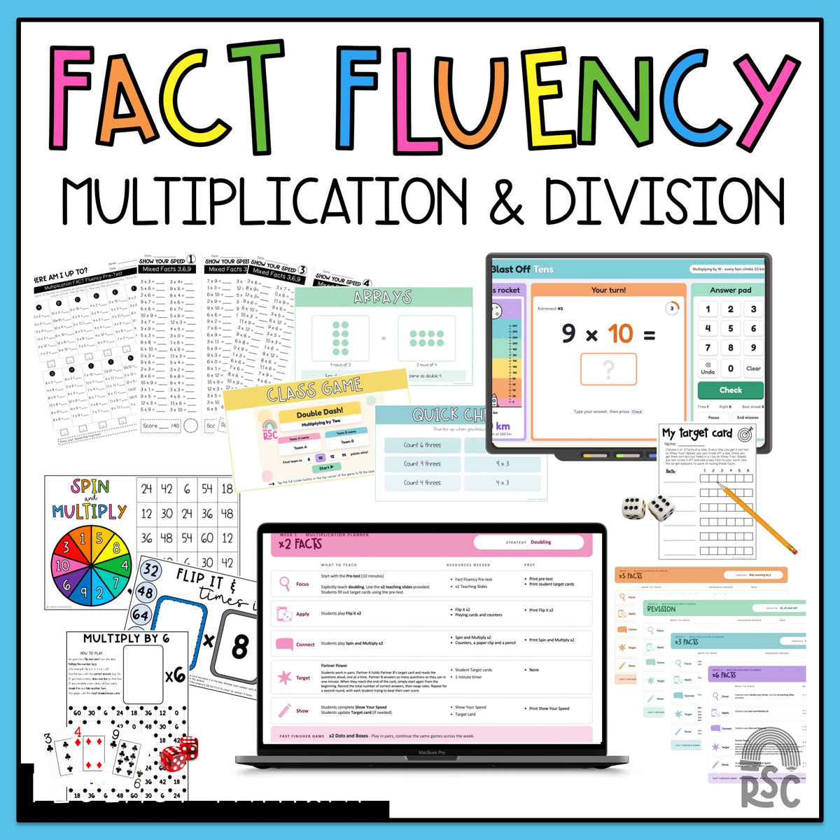Multiplication and Division Fact Fluency Pathway - Year long Program