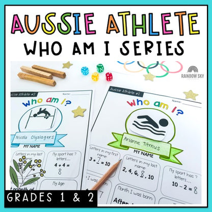 Olympic Games Maths Activity | Australian Athletes | Years 1-2