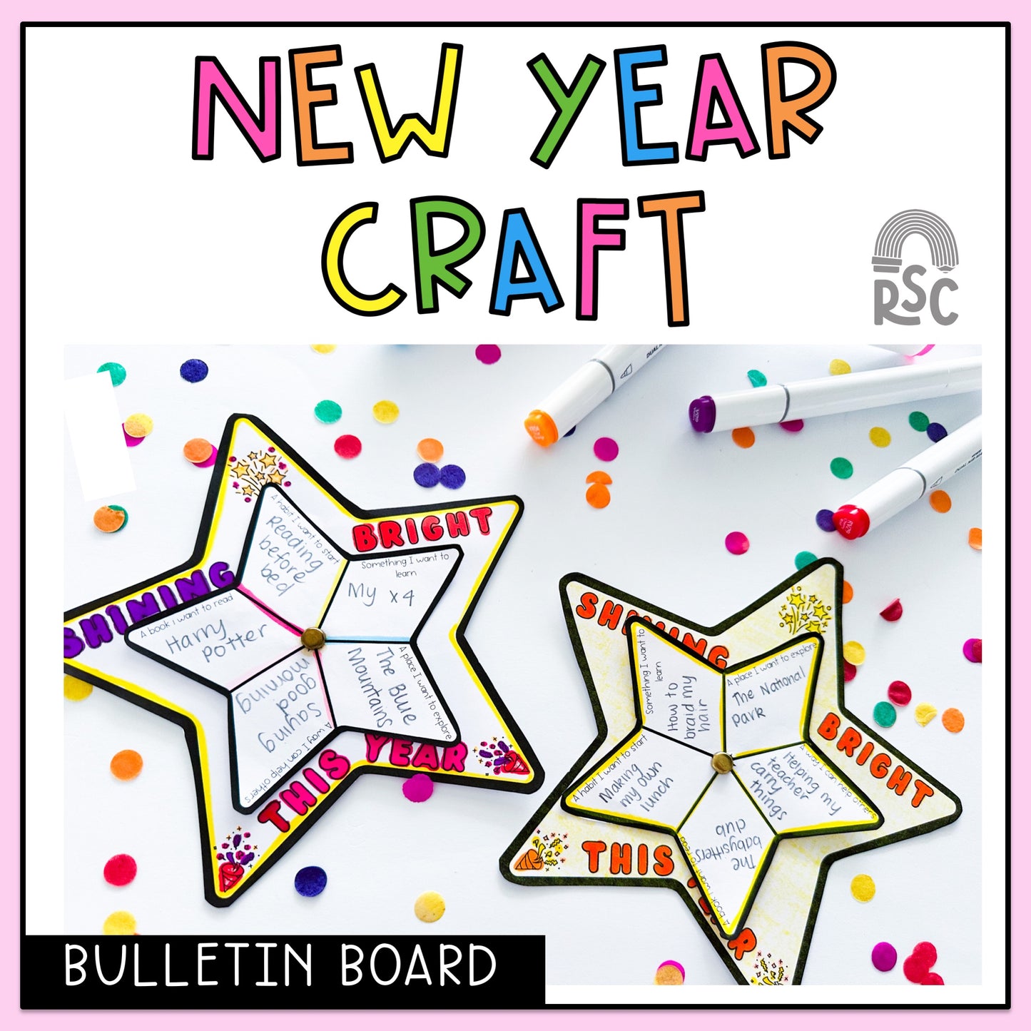 Shining Bright in 2026 - New Year Goal Setting Craft