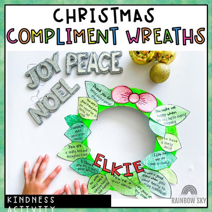 Christmas Compliment Wreaths Activity | Christmas Kindness