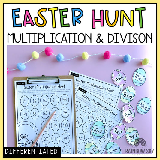 Easter Multiplication & Division Egg Hunt | Easter Math Lesson