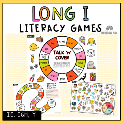 Long I Vowel Games | Reading Group Language Activity | Word Work Games