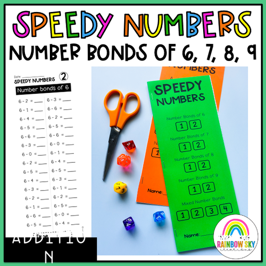 Speedy Numbers Booklet | Addition | Number Bonds Within 10