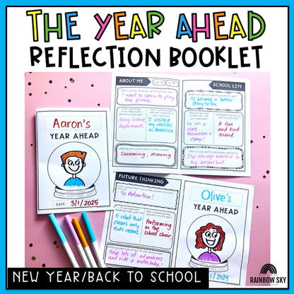 A Year Ahead Reflection Booklet | New Year 2025 Activity