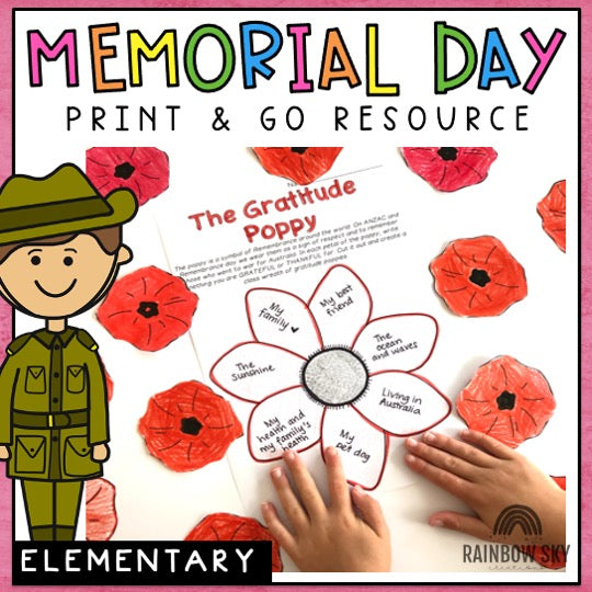 Memorial Day Activity Pack | Print & Go | Elementary