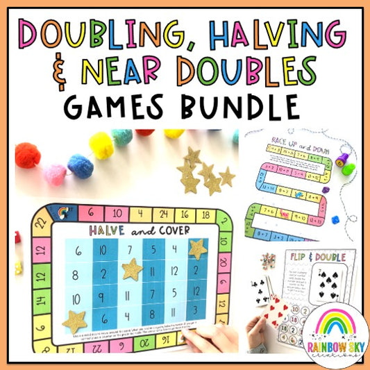 Doubles, Halves & Near Doubles Games BUNDLE