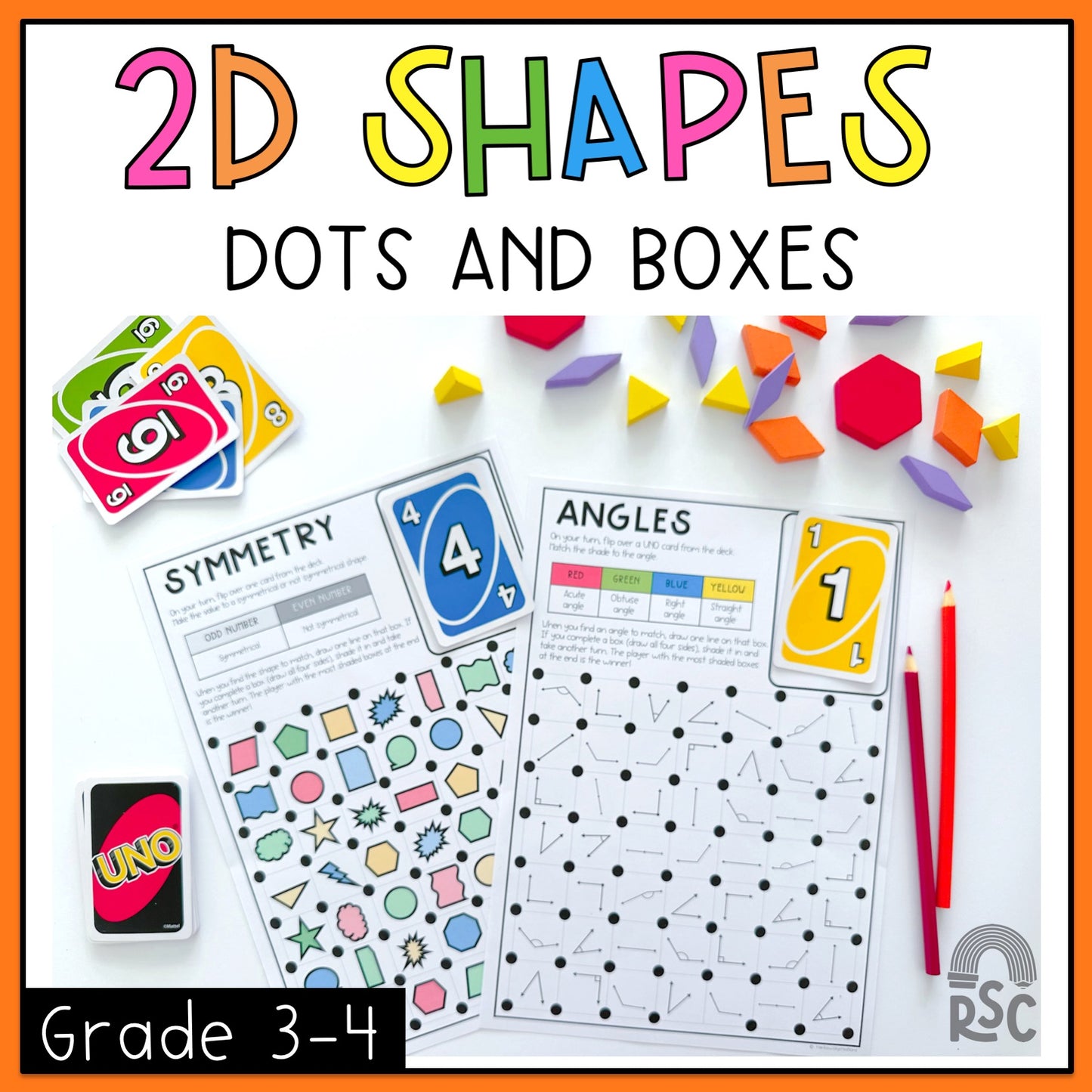 2D Shapes Dots and Boxes