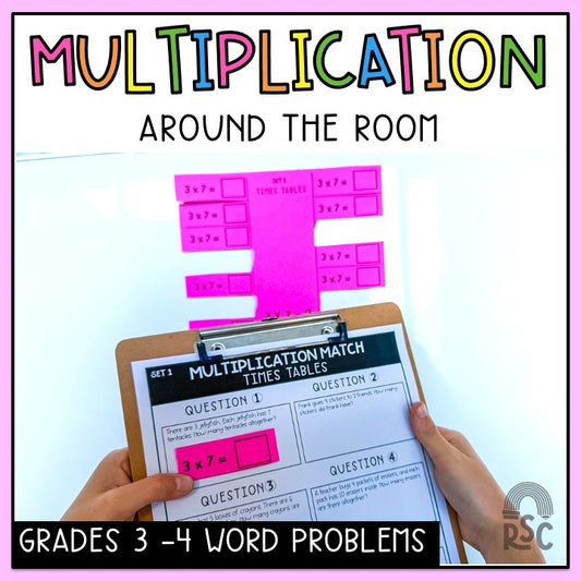 Multiplication Word Problems - Math Story Problem 3rd 4th Grade Review