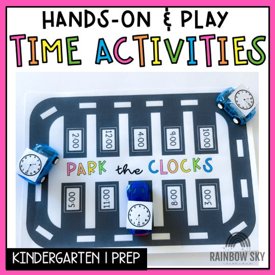 Telling Time Math Centres | Time Play Activities | Kindergarten, Foundation, Prep