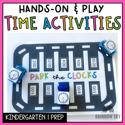 Telling Time Math Centres | Time Play Activities | Kindergarten, Foundation, Prep