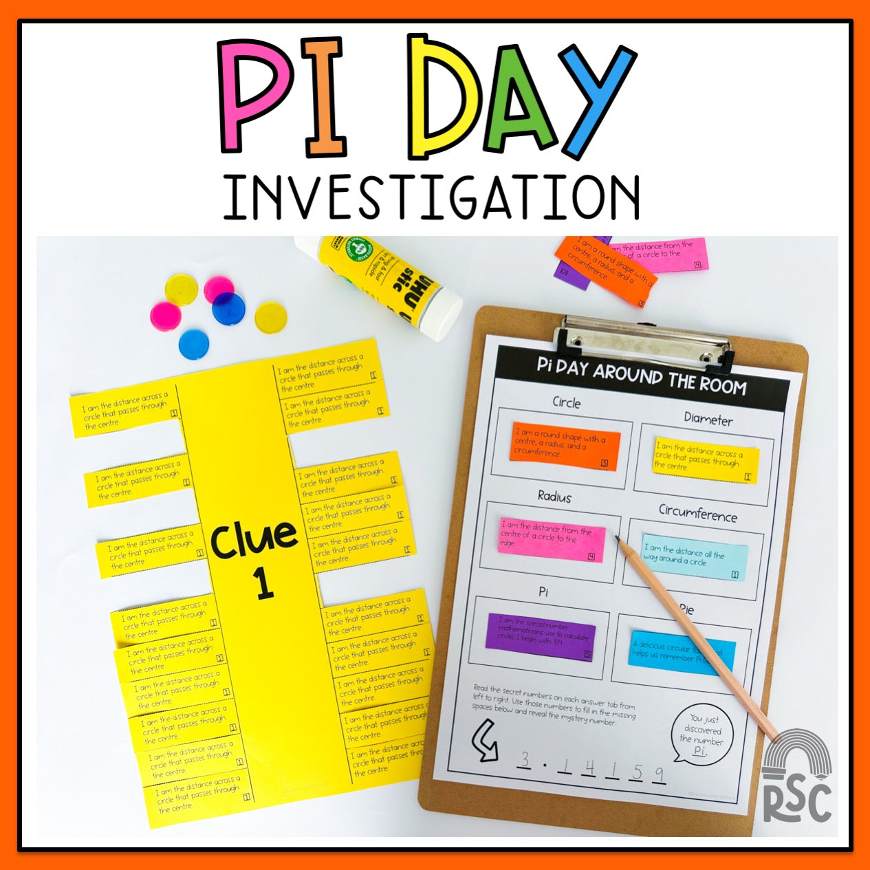 Pi Day Activities / Pi Day Investigation – Rainbow Sky Creations AU