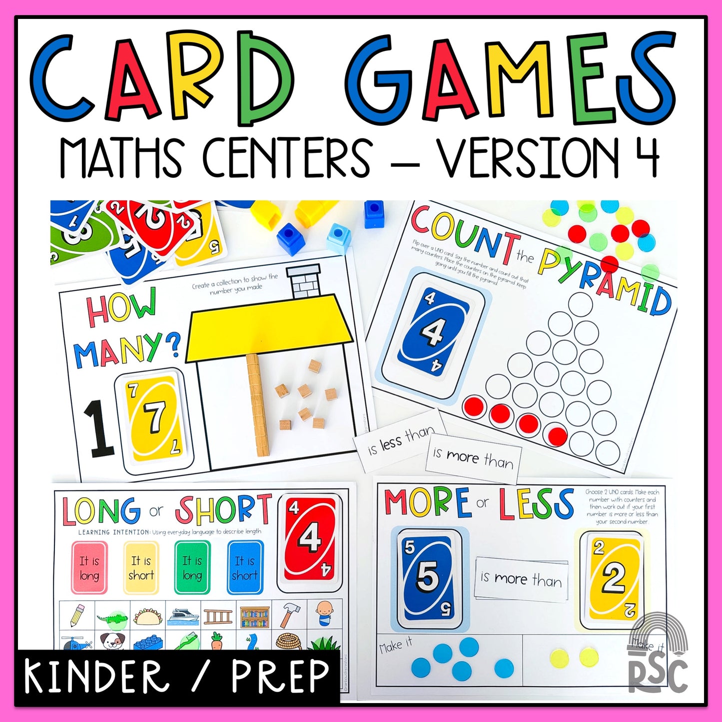 UNO Math Games - Kindergarten (Version 4)