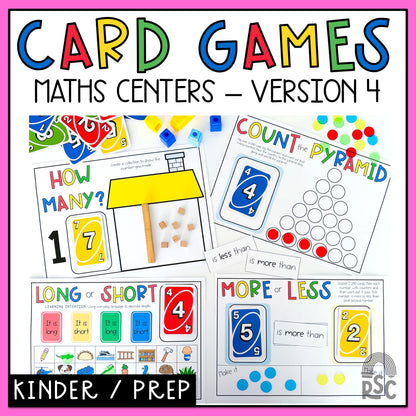 UNO Math Games - Kindergarten (Version 4)