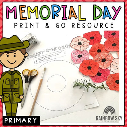 Memorial Day Activity Pack | Print & Go | Primary