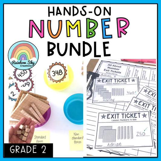 Number Sense BUNDLE | Place Value Activities | Grade 2