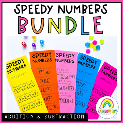 Speedy Numbers Booklets BUNDLE | Addition & Subtraction