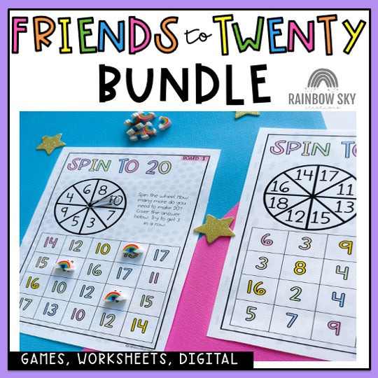 Friends To 20 BUNDLE | Addition & Subtraction | Number Bonds To 20 | Maths Centres