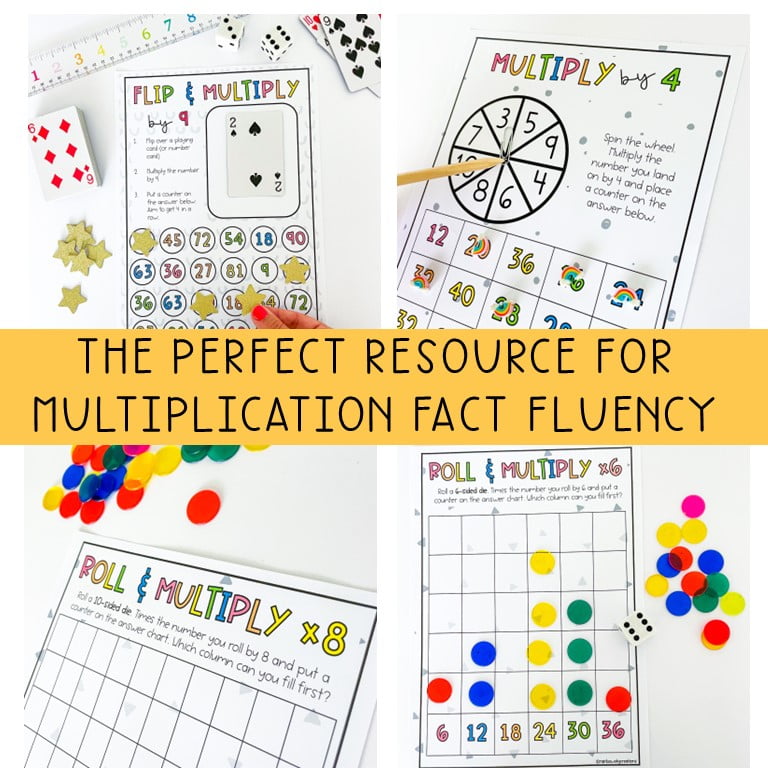 Times Table Fluency Games | Multiplication Recall Math Centers