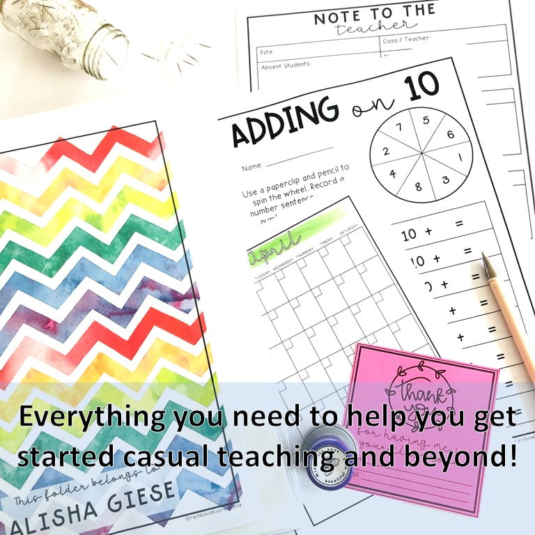 Casual Teaching Starter Kit [New Teacher, Substitute / Relief teaching]