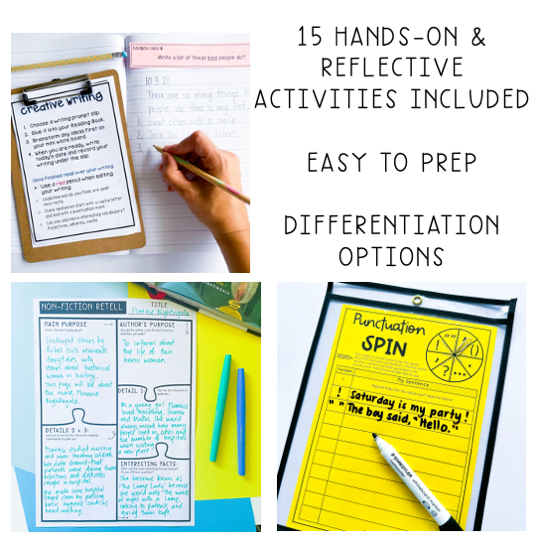 Grade 5 + 6 Reading Group Activities | Literacy Block