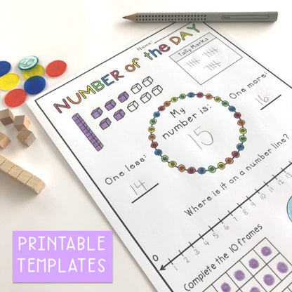 Number Of The Day BUNDLE | Teen & 2-Digit Numbers