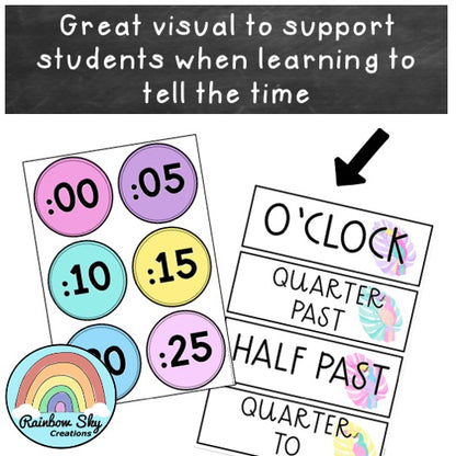 Clock Labels | Telling The Time [Toucan Theme]