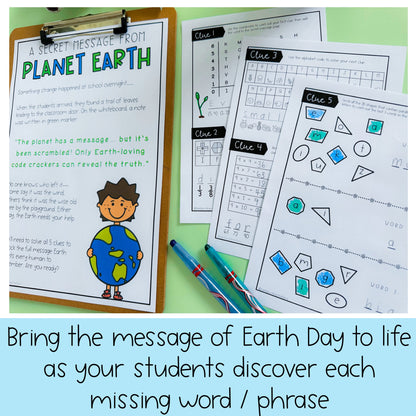Earth Day Math Code Cracker | Earth Day Escape Room