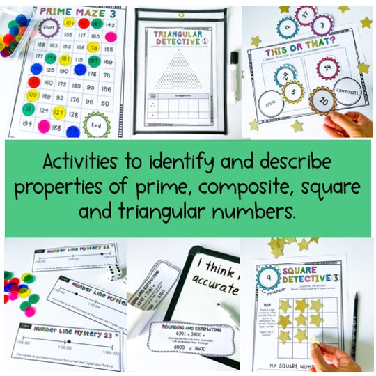 Number Sense BUNDLE | Hands-On Math Games | Grades 5-6