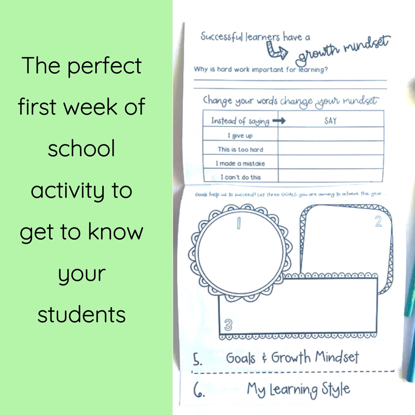 All About Me Flipbook - First Day of School Australia Year 4-6