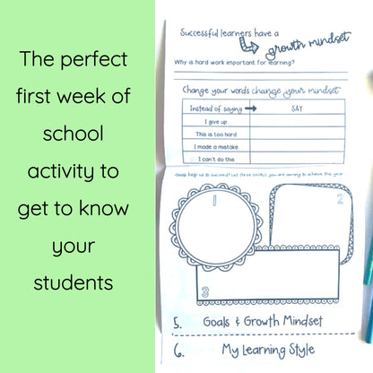 All About Me Flipbook - First Day of School Australia Year 4-6